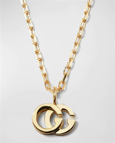 gucci gg gold necklace|Gucci GG Running women's necklace in rose gold.